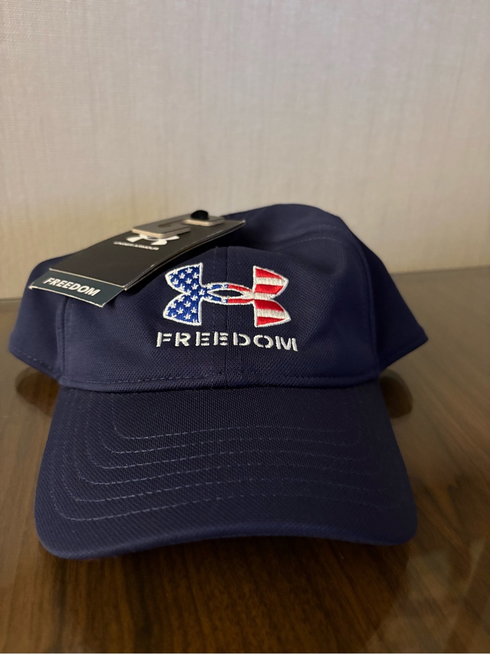 Under Armour Boys Blitzing Freedom Adjustable Hat - Navy Blue